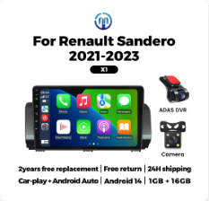 MEKEDE 2years free replacement Android14 Wireless CarPlay Auto For Renault Sandero 2021-2023 Intelligent car voice controlsystem