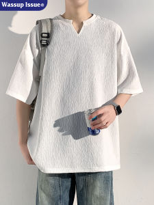 Áo Thun Tay Ngắn V-Neck Màu Đơn Giản