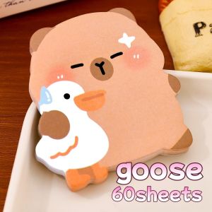 Capybara Memo Pads Simple Scrapbooking Sticker School Supplies Post Sticky Notes Office Stationery Cartoon