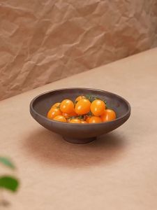 YOGEHOME | Elegant Gilt-glazed Ceramic Elevated Bowl