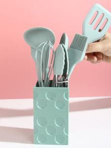 Bộ 8 Món Nĩa Ladel Bằng Silicon Mini Chống Dính Dùng Để Nấu Ăn Cho Bé Nĩa Xào Nĩa Súp Nồi Nấu Ăn Cho Bé Bộ Đồ Dùng Nhà Bếp