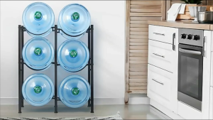 Bottles Water Gallon Rack Stand Heavy Duty Thicken Mineral Water Rack Stand Water Container Rack Stand Water Dispenser Stand Rack Water Jug Rack Stand Single Double