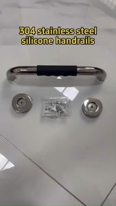 ICIC Stainless Steel Grab Bar 30/40/50cm Bathroom Safety Hand Rail Wall Bar Handle Towel Grab Bar High Quality