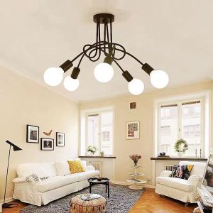 【Free Led Bulb】Modern Ceiling Light 3 /5Head Ceiling Lamp restaurant Nordic Living Room Bedroom Lighting fixtures Ceiling lamps