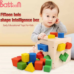 Fifteen Hole Shape Intelligence Box Early Learning Educational Fun Toy for Kids Toys for Boys Toys for Girls