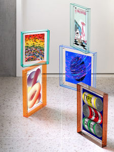 LUDAYE | Double-Sided Transparent Photo Frame with Print and Wall Mounting Creative Storage Trays