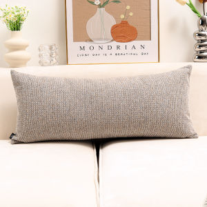 Cotton Linen Long Pillow Sofa Backrest Cushion High Heel Headrest Rectangular Support Pillow Living Room Decorative Pillow