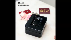 Metal Cash Box/Money Organizer/Double Layer with Tray Coins And Jewel Deposit safety box
