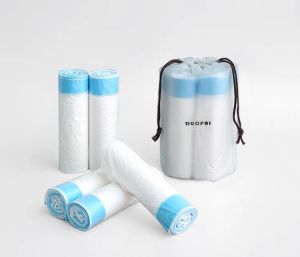 Drawstring Garbage Bag Plastic Bag Bin Liners 75 Count  Strong Tall Home Kitchen Rubbish Bag Trash Bag