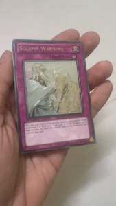 [Thẻ Yugioh] Solemn Warning - Ultimate rare (DREV-EN077)