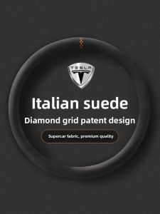 BAODI | Anti-Slip Breathable Leatherette Steering Wheel Cover for Tesla Model 3/Y/S/X