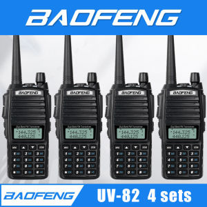 Baofeng UV-82 walkie talkie Dual Band (VHF/UHF) Portable Two-way Radio set of 4 two way radio long range