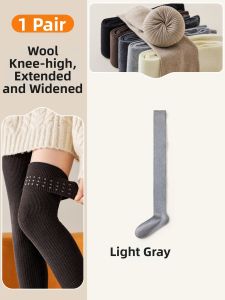 Anti-slip Thick Warm Knee Protection Over-knee Socks