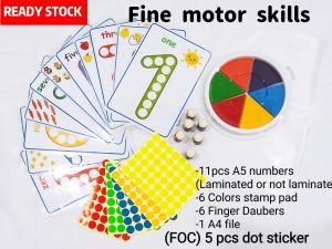 Fine Motor Skills Toys Do A Dot Worksheet Montessori Activity Book Set Montessori Educational Toys Dot Sticker Book Finger Painting Kit