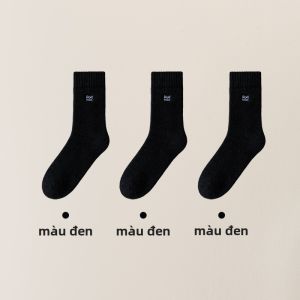 MiiOW | Tất len nam dày dặn mùa đông MiiOW XZ-YM071 Tất ống dài đến bắp chân bằng vải khăn ấm áp cho nam mùa thu đông