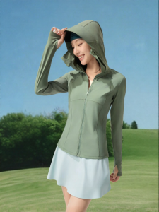 Beneunder | Womens Ultra Model Sun Protection Clothing Ice Silk Cool Feeling Slim Fit Yoga Jacket Outdoor Sports Fashion