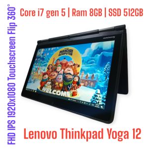 Laptop Lenovo Thinkpad Yoga 12 | Core i7 gen 5 | Ram 8GB | SSD 512GB | Full HD IPS | Touch screen Flip 360 | Keyboard Backlight