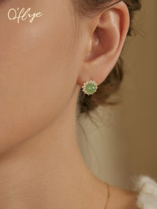 Retro Luxury S925 Sterling Silver Dongling Jade Earrings Women High-End New Chinese Style Ear Jewelry Elegant Fashion Accessories