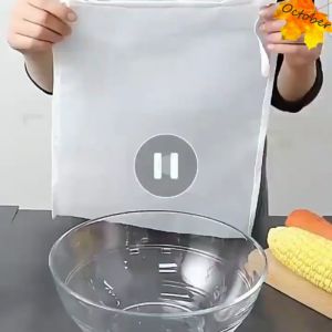 ถุงกรองน้ําผลไม้ นมถั่วเหลือง / ถูกกรองไปที่คุณต้องการ การรักษาและการใช้งานเสริมสร้างความสะอาดและความชุ่มชื้น