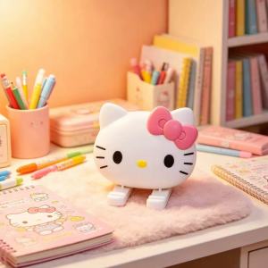 Sanrio | 2026 Cute Hello Kitty Cartoon Phone Stand Desktop Stand Adjustable Phone Stand Portable Folding Phone Support Stand Kawaii Gift