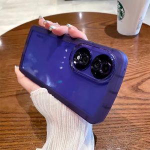 เคส Honor90 Lite 5G ราคาที่ไม่ยาก เคสใสสีแสดป้องกันเลนส์กรอบนุ่ม 2023