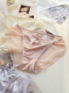 Quần Lót Ren Lưới Trong Suốt Gợi Cảm Cạp Thấp Mùa Hè Mỏng Thoáng Khí Kiểu Nhật Bản Quần Short Ngắn Cho Bé Gái