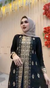 ZIFA FASHION // COD // ISMI DRESS ABAYA PAYET BORDIR MEWAH // ABAYA GAMIS HITAM // ARABIAN TURKEY TERBARU // GAMIS ARAB BORDIR // FASHION WANITA MUSLIMAH ELEGANT // *RS