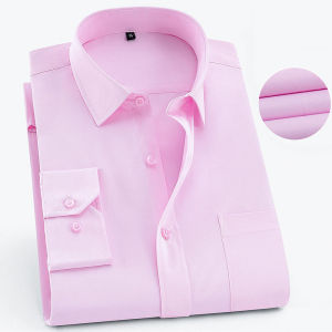 Oversized Shirt 9XL 47 48 Mens Striped Business Casual Long Sleeved Classic Formal Male Social Dress Button Up Shirts Slim Fit