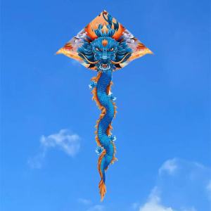 Dragon Kite flying nylon fabic kites factory professional wind kites snake cerf volant blue bird kite for sale parachute toy koi