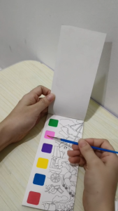 Watercolor Painting Bookmark Graffiti Drawing Kindergarten Coloring Book with Pigments and Gouache Painting Book TT26