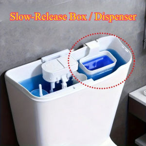 Toilet Solid Dispenser-Tank Replacement PartToilet Bowl Cleaner Buffer BoxHanging Slow-Release DispenserExtends Cleaning Time