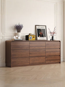 HESHIBOYA | Retro Large Capacity Wooden Drawer Cabinet
