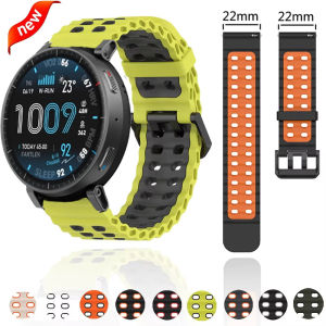 22mm Silicone Band For Amazfit Active Max/T-Rex 3 Pro/Balance 2 Sport Wristband Strap For Amazfit Bip 6/GTR 4 3 2 47mm Bracelet