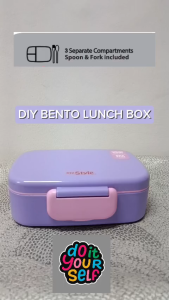 My Style TM 1510 D DIY Bento Lunch Box with Spoon & Fork for Girls - Kotak Bekal dengan Sendok dan Garpu