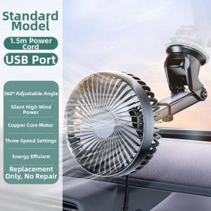 LUKSEN | Cooling Silent Electric Tricycle Fan 3-Level Adjustable