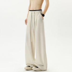 Trousers for Men Leisure Comfortable High Waist Baggy Pants Breathable Jogging Outdoor Fashion Neutral Design New Sweatpants