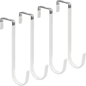 Door Hangers Hooks with Rubber Organizer Hooks for Living Room Bathroom Bedroom Kitchen Hanging Clothes Towels Hats Coats