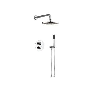 AZOS | Copper Black Concealed Shower Set Thermostatic Mixer