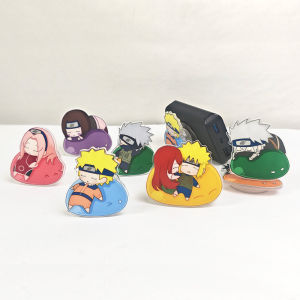 Đế Đỡ Điện Thoại Acrylic Naruto Shippuden Supporter SacAnime Đồ Trang Trí Bằng Nhựa Đế Đỡ Điện Thoại Hình Lá Cờ Naruto