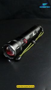 Senter ZOOM Alumunium Super Terang 5 Mode Cahaya Tahan Lama 2000 Lumens High Quality - P701