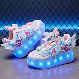 KUOBURENSHENG | New Kuroimi Design Mesh Breathable Detachable Wheels Flashing Light Rollershoes