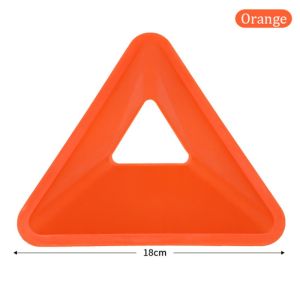 10Pcs Random Color Soccer Training Cones Triangle Football Agility Discs Practice Field Marking Portable Equipment for Kid Adult