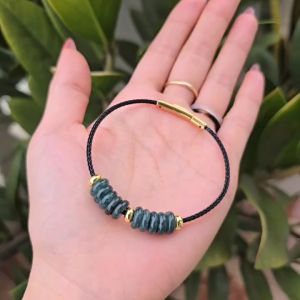 Vòng 2 bộ ngũ điếu Lam Ngọc dây cáp không kén mệnh - Phong Thuỷ TUDO