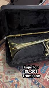 FujinTon SL-203 Student Premium Series Bb Tenor Trombone with F Attachment & Case - Lacquer