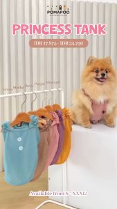 POMAPOO - Baju Kucing dan Baju Anjing Princess Tank