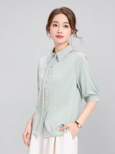 STARMAGNOLIA | Slimming Versatile Summer Workwear Shirt Green