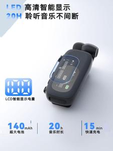 New Bluetooth Earphone Clip-On Sports Long Battery Life Digital Display Universal for Delivery Driving Single Side Wireless Headset