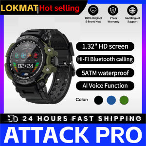 LOKMAT ATTACK Pro Sport Smart Watch Bluetooth Calls Watches 5ATM Waterproof Fitness Tracker Heart Rate Monitor