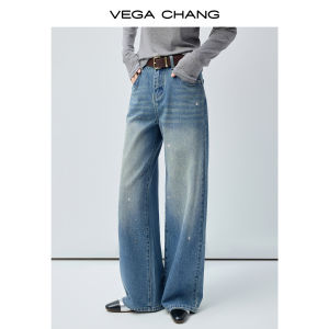 VEGA CHANG | Quần Jeans Đùi Dài Lấp Lánh Có Glitter Cho Nữ