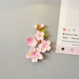 BAIMANG | 3D Pink Flower Design Magnetic Decor